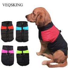 Ucuz Veqsking Kis Sicak Kopek Giysileri Su Gecirmez Zip Up Orta Buyuk Kopekler Icin Pet Yastikli Yelek Ceket Ceke Buyuk Kopekler Evcil Hayvan Kiyafetleri Kopek