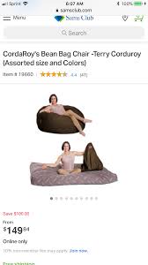 Pin By Alexa Linger On Ideas For Nick S Future Mancave Bean Bag Chair Sams Club Terry