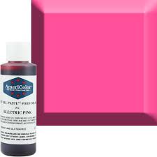 Neon Electric Pink Americolor Soft Gel Paste Food Color Gel Food Coloring Food Coloring Chart Food Coloring