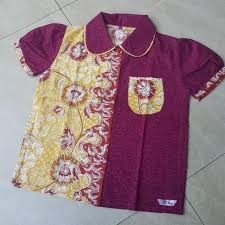 Pada pelajaran seni rupa atau prakarya di sekolah pasti kamu sering menggambar baik batik dikalangan anak anak terutama anak sd tidaklah menakutkan. Jual Murah April Blouse Batik Anak Cewe Usia Sd Kelas 3 4 Ld 40 41cm Di Lapak Demi Idrus Bukalapak