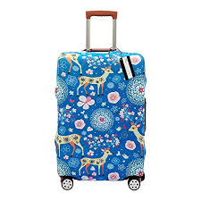 A wide variety of 24 inch luggage options are available to you, such as gender, material, and caster. Xmbhome Printed Luggage Cover Spandex Travel Suitcase Protective Cover Fits 18 32 Inch M 22 24 Inch Luggage Deer Pulloverandletmeout Com
