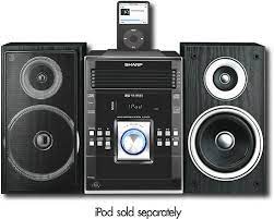 Best Buy Sharp 100w 5 Disc Micro Component Stereo System With Apple Ipod Dock Xl Dk255