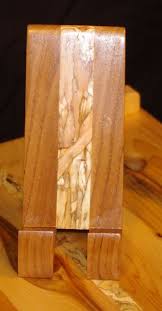 Phone Charging Stand Made Out Of Lsl And Butternut Zebra Wood Wood Creations Wood