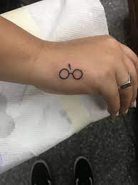 Harry Potter Glasses Tattoo Hand Tattoos For Guys Hand Tattoos Crown Hand Tattoo