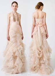 Vera Wang Spring 2011 Wedding Gowns Wedding Inspirasi Pink Wedding Dresses Colored Wedding Dresses Blush Color Wedding Dress