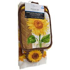 mainstays sunflower kitchen textiles