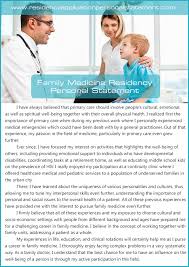 Outstanding Family Medicine Residency Personal Statement