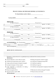 Informaţii la 500, 444 (mob), 078500500 (fix). Pdf Proces Verbal Predare Primire Auto Constantin Laurentiu Academia Edu