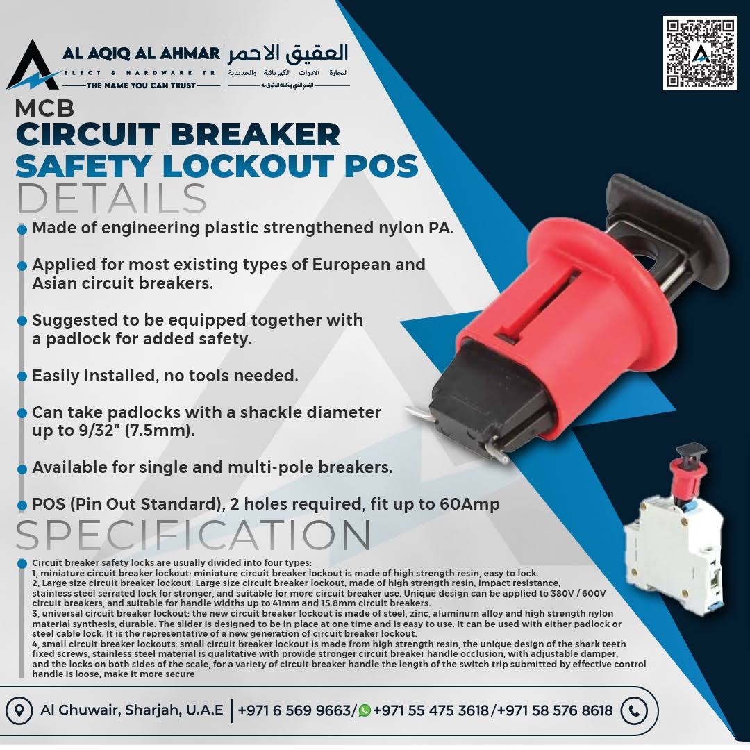 MCB CIRCUIT BREAKER SAFETY LOCKOUT (POS) product image