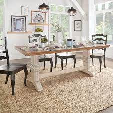 By walker edison furniture company (60) $ 355 98 $ 395.53. Eleanor Two Tone Rectangular Solid Wood Top Dining Table By Inspire Q Classic On Sale Overstock 13535779