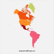 Or us) or america, is a country primarily located in north america.it consists of 50 states, a federal district, five major unincorporated territories, 326 indian reservations, and some minor possessions. Free Vector Map Of North And South America