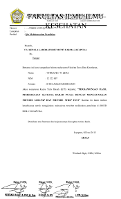 Surat permohonan kebutuhan tenaga di puskesmas. Doc Surat Ijin Penelitian Daverly Malonda Academia Edu