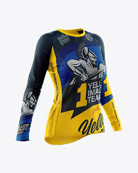 Women S Cycling Jersey Mockup Half Side View In Apparel Mockups On Yellow Images Object Mockups Shirt Mockup Design Mockup Free Clothing Mockup