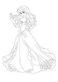 Disney princess ariel in a dress coloring pages printable. Mermaid Ariel Coloring Pages 2 Free Coloring Sheets 2020