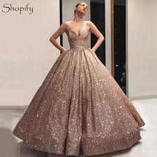 Sparkly Long Women Formal Dresses 2019 Ball Gown Sweetheart