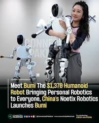 Beijing-based Noetix Robotics has unveiled Bumi — a compact humanoid robot  priced at just $1,370! Built for education, creativity, and home use, Bumi  blends advanced motion control, voice interaction, and drag-and-drop  programming
