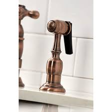 Rustic faucets & copper kitchen sink faucets rustic sinks offers a huge lineup of exquisite, rustic faucets designed to suit virtually any decor! Kingston Brass Ks127axbsac Heritage Bridge Kitchen Faucet With Brass S Directsinks