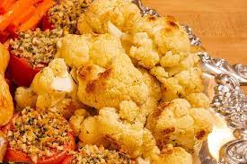 Roast Cauliflower For Poulet Jardin Food Over 50 Recipe Food Roasted Cauliflower Healthy Recipes