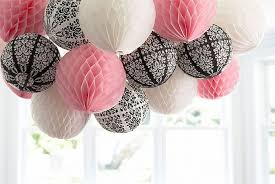 One for a bulletin board with a flat side and the other as a tabletop decoration. Diy Honeycomb Ball And Paper Lantern Chandelier Diy Chandelier Parisdamask Holidays Events At Repinned Net