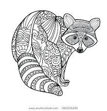 Coloring page of a raccoon. Pin On Kunst