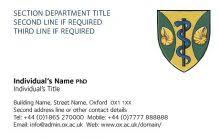 12, 24, 48 or 96. Business Cards University Of Oxford