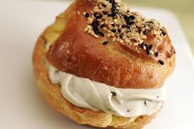 Patisserie Chantilly Petits Choux Au Sesame Black Sesame Cream Puffs Recipe Cream Puffs Dessert Restaurants Favorite Desserts