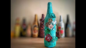 Bottle Decorating Ideas Bottle Decoration Ideas Bottle Art Mixed Media O Bottles Decoration Glass Bottles Decoration Bottle Art