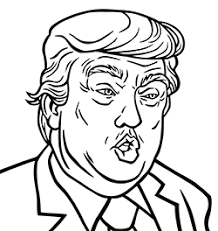 Make america kind coloring page, coloring pages for adults, inspirational coloring pages, political art, activism art, instant download. Donald Trump Coloring Pages Surfnetkids