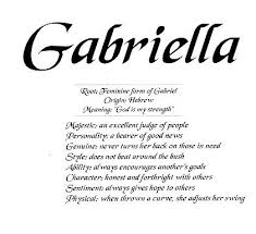 Gabriella Baby Name Announcement Girl Names Names
