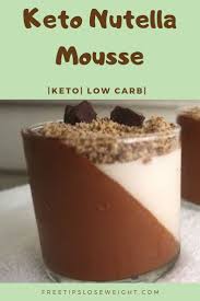 Keto Chocolate Hazelnut Cups For Two Low Carb Nutella Mousse Recipe Live Well Corner Nutella Mousse Mousse Recipes Keto Chocolate Mousse