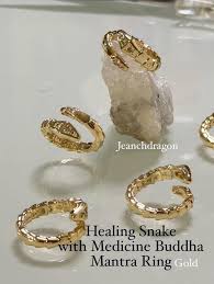 Buddha Stones Schwarz Jambhala Mantra Titan Stahl Balance Ring