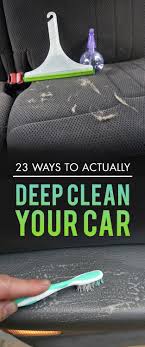 Spray with warm water and use dry towel or microfiber cloth to clean. 23 Ways To Make Your Car Cleaner Than It S Ever Been