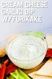 Cream Cheese Garlic Dip W Furikake Lowcarbingasian Recipe Garlic Dip Quick Recipes Snacks Cream Cheese Dips