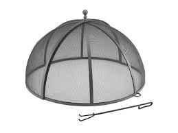 Shop for fire pit screen online at target. 38 25 Black Extra Large Spark Screen Round Outdoor Fire Pit Cover With Lifter Newegg Com