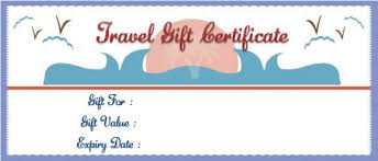 You can purchase the travel gift certificate to them which can be the best and memorable gift for them. Vacation Gift Certificate Template 34 Word Psd Files For Travel Agencies Demplates
