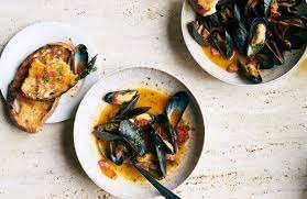 Michael smith chef michael's kitchen. Steamed Mussels With Tomatoes And Chorizo Recipe Nyt Cooking