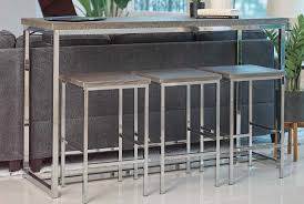 Shop for counter height bistro table online at target. 182255 4 Pc Topline Marmot Dark Oak Finish Wood Chrome Frame Counter Height Dining Bar Table
