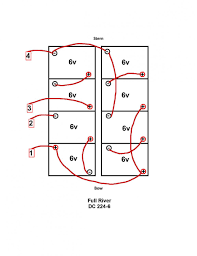 A double pole on/off/combine battery switch (like this one) is a great choice for a single engine, two battery boat wiring system. 6v Battery Bank Wiring Downeast Boat Forum