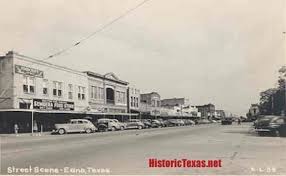 Edna Texas Street Scene 1950s Street Scenes Texas History Photo