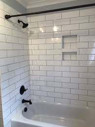 Tile Shower Bathrooms Remodel White Subway Tile Bathroom White Subway Tile Shower