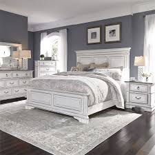 Ana white offers all kinds of tutorials on how to build rustic furniture. Abbey Park Distressed White Farmhouse Style Bedroom Set Elegant Rustic Look Queen Or King White Bedroom Set Master Bedroom Furniture Bedroom Furniture Sets
