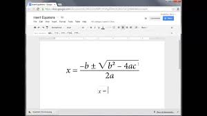 How To Insert Equations Into Google Docs Youtube