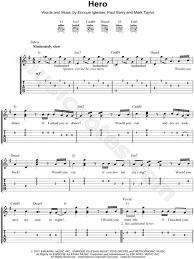verse 2 would you swear, that you'll always be mine or would you lie? Enrique Iglesias Hero Guitar Tab In G Major Download Print Sku Mn0075040