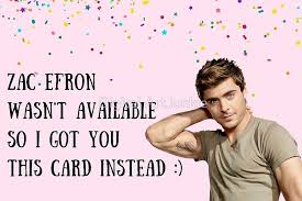 Zacefron Actor Movies 17again Highshoolmusical Celebrity Popculture Teens Stickers Birthdaycard Congratulations Card Birthday Cards Dad Birthday Gift