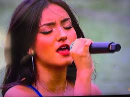 WOW.. Toledo, Ohio let's show some LOVE for our rising STAR⭐️🌟⭐️ Andi Jo  Taylor as she sings the National Athem at the Girls High School Division  NFL Flag Football Championship. Today @