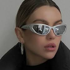 Y2K Moda Nuevo Estilo Diseño Único Marca Gafas De Sol Retro Señoras Hombres  Plata Popular Conducción Viaje Anti-Ultravioleta Deportes Al Aire Libre  Correr UV400