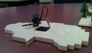 Lego Ice Fishing Winter Scene