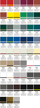 Tactile Signage Color Charts