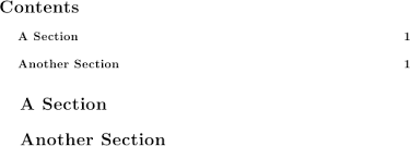 Generate Table Of Contents When Section Sections Without Numbering Has Been Used Tex Latex Stack Exchange