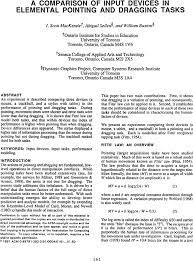 A Comparison Of Input Devices In Element Pointing And Dragging Tasks Proceedings Of The Sigchi Conference On Human Factors In Computing Systems